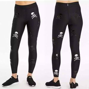 Ultracor High Rise Skull Black Leggings Size XS